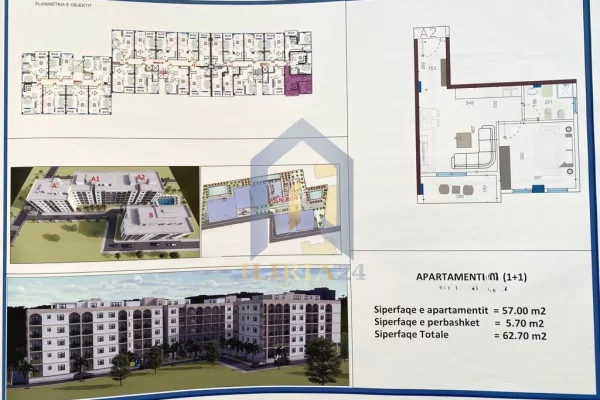 Appartamento in vendita a Durazzo 1+1, Vuoto