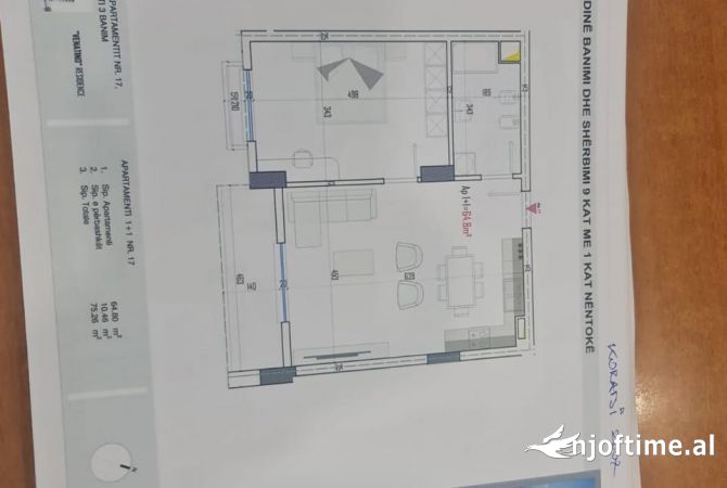 Shtepi ne shitje 1+1 ne Tirane - 59,000 Euro