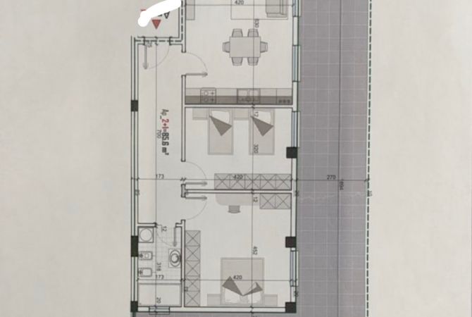 Shtepi ne shitje 2+1 ne Tirane - 133,000 Euro