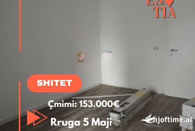 Shtepi ne shitje Apartament ne Tirane, 1+1, Mobilimi Bosh, pa mobiluar, Pagesa 153,000  Euro.