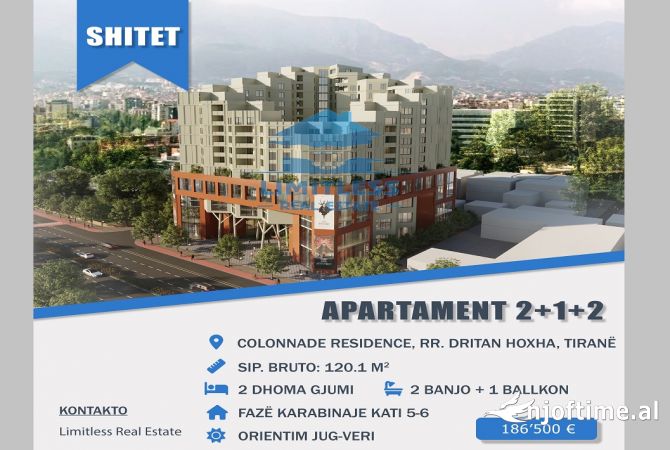 Shtepi ne shitje 2+1 ne Tirane - 186,500 Euro
