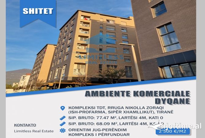 Ambient biznesi ne shitje 1+1 ne Tirane - 170,250 Euro