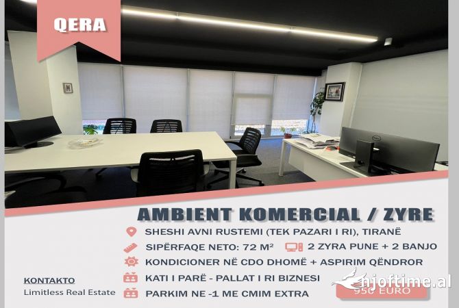 Ambient biznesi me qera 3+1 ne Tirane - 950 Euro