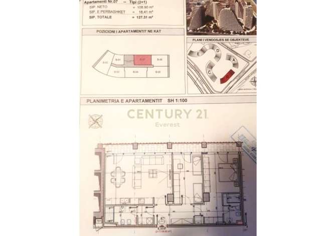 House for Rent 2+1 in Tirana - 2,200 Euro