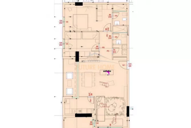 Shtepi ne shitje 2+1 ne Tirane - 285,000 Euro