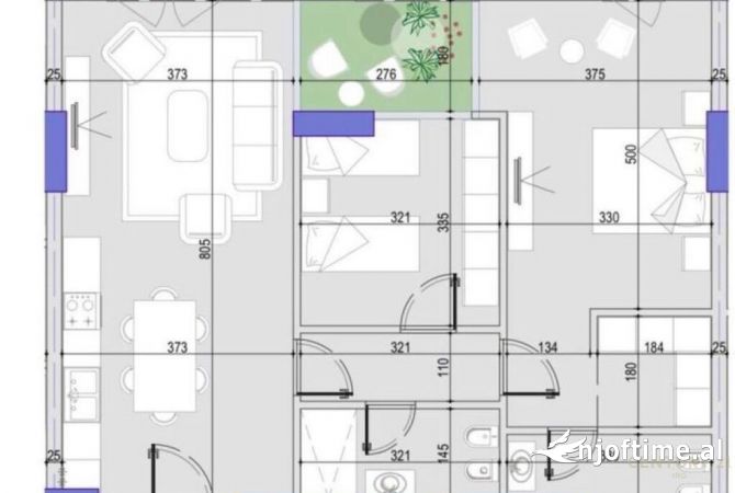 Shtepi ne shitje Apartament ne Tirane, 2+1, Mobilimi Bosh, pa mobiluar, Pagesa 270,001  Euro.