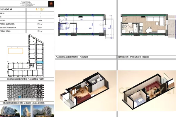 Shtepi ne shitje Apartament ne Durres, Garsoniere, Mobilimi Bosh, pa mobiluar, Pagesa 45,600  Euro.