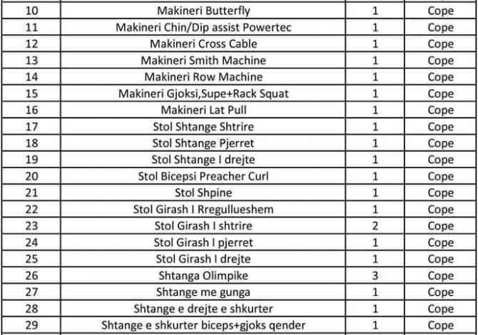 Shitet palester TechnoGym
