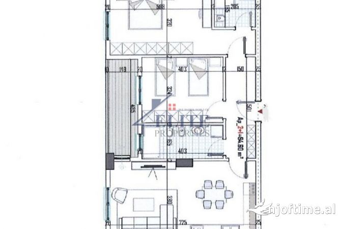 Shtepi ne shitje Apartament ne Tirane, 2+1, Mobilimi Bosh, pa mobiluar, Pagesa 80,453  Euro.