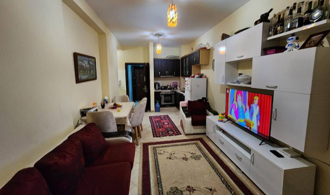 Shtepi ne shitje Apartament ne Tirane, 1+1, Mobilimi E mobiluar, Pagesa 54,000  Euro.