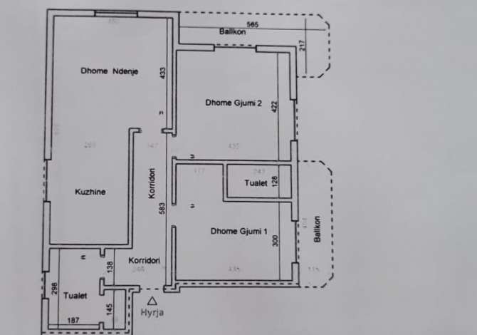 Shtepi ne shitje Apartament ne Tirane, 2+1, Mobilimi Bosh, pa mobiluar, Pagesa 120,000  Euro.