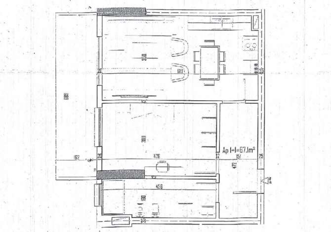Shtepi ne shitje Apartament ne Tirane, 1+1, Mobilimi Bosh, pa mobiluar, Pagesa 58,448  Euro.