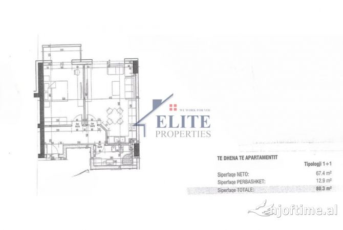 Shtepi ne shitje 1+1 ne Tirane - 88,330 Euro