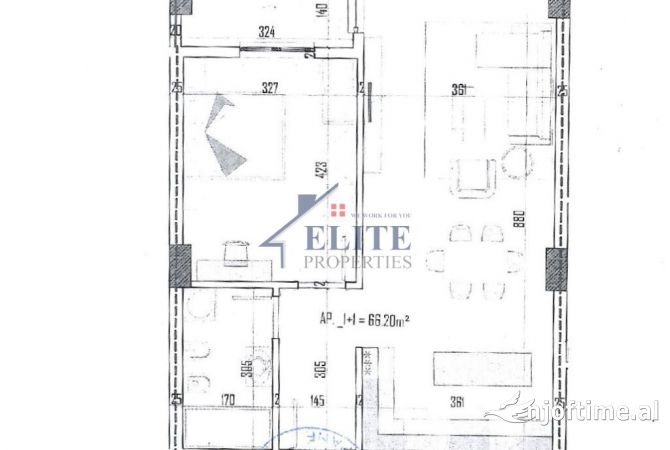 Shtepi ne shitje 1+1 ne Tirane - 66,807 Euro