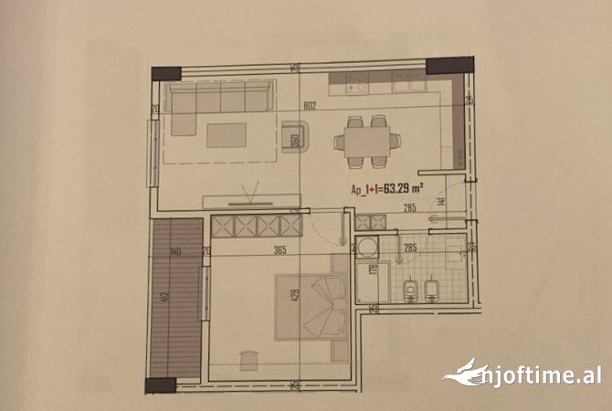 Shtepi ne shitje 1+1 ne Tirane - 80,146 Euro