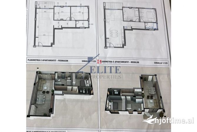 Shtepi ne shitje Apartament ne Tirane, 2+1, Mobilimi Bosh, pa mobiluar, Pagesa 141,120  Euro.