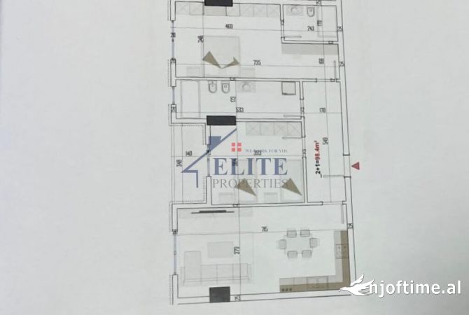 Shtepi ne shitje 2+1 ne Tirane - 126,104 Euro