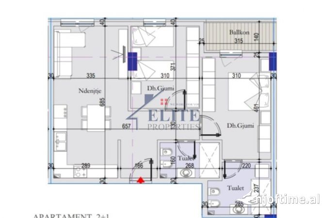 Shtepi ne shitje 2+1 ne Tirane - 122,800 Euro