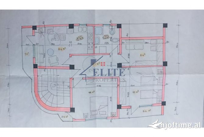 Shtepi ne shitje Apartament ne Tirane, 2+1, Mobilimi Bosh, pa mobiluar, Pagesa 165,000  Euro.