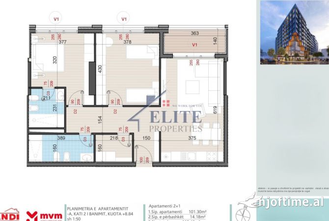 Shtepi ne shitje 2+1 ne Tirane - 250,000 Euro