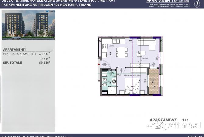 Casa in vendita 1+1 a Tirana - 70,800 Euro