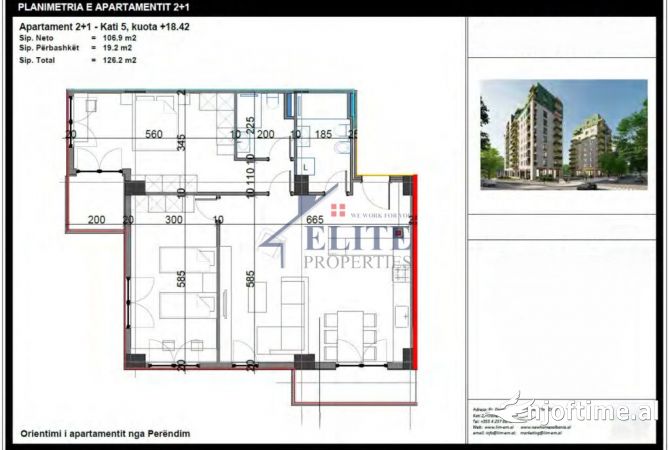 Shtepi ne shitje 2+1 ne Tirane - 189,300 Euro