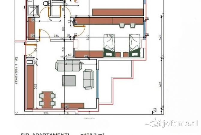 Shtepi ne shitje 2+1 ne Tirane - 111,600 Euro