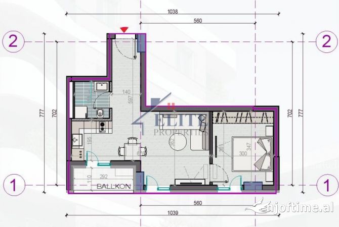 Shtepi ne shitje 1+1 ne Durres - 60,000 Euro