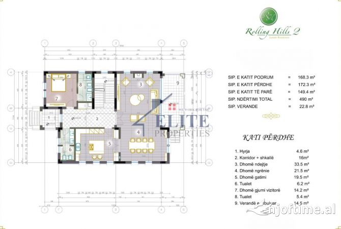 Shtepi ne shitje Vila Luksoze ne Tirane, 5+1, Mobilimi Bosh, pa mobiluar, Pagesa 1,500,000  Euro.