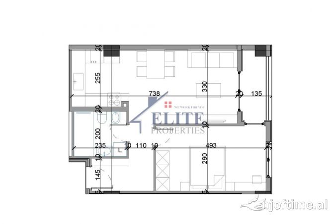 Shtepi ne shitje 1+1 ne Tirane - 117,470 Euro