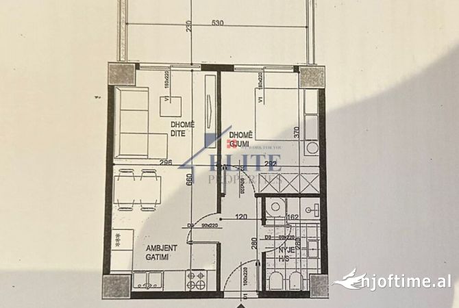 Shtepi ne shitje 1+1 ne Tirane - 108,500 Euro