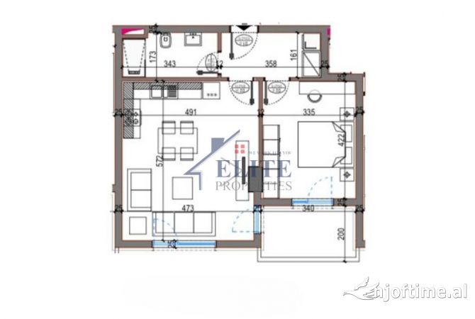 Shtepi ne shitje 1+1 ne Tirane - 64,090 Euro