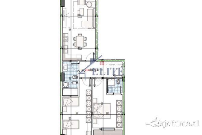 Shtepi ne shitje 2+1 ne Tirane - 97,062 Euro