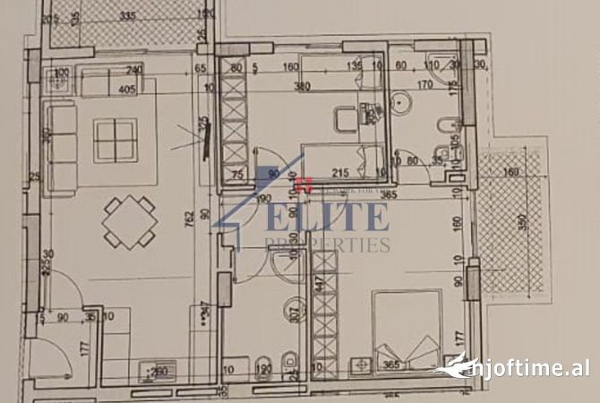 Shtepi ne shitje Apartament ne Tirane, 2+1, Mobilimi Bosh, pa mobiluar, Pagesa 135,300  Euro.