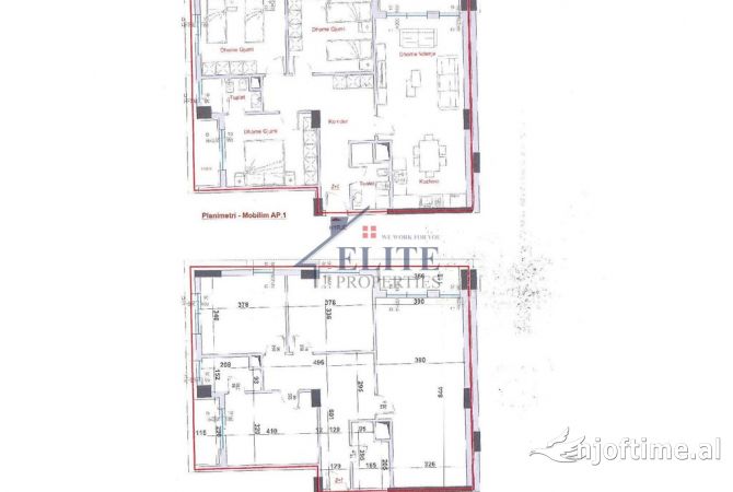 Shtepi ne shitje Apartament ne Tirane, 3+1, Mobilimi Bosh, pa mobiluar, Pagesa 226,240  Euro.