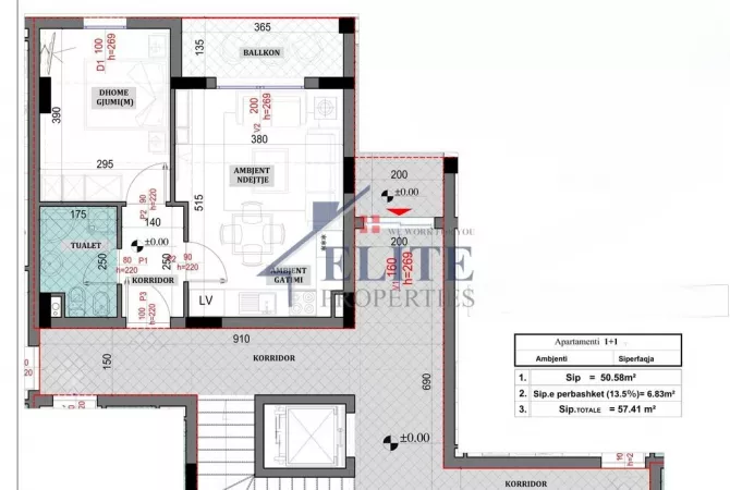Shtepi ne shitje 1+1 ne Tirane - 88,986 Euro