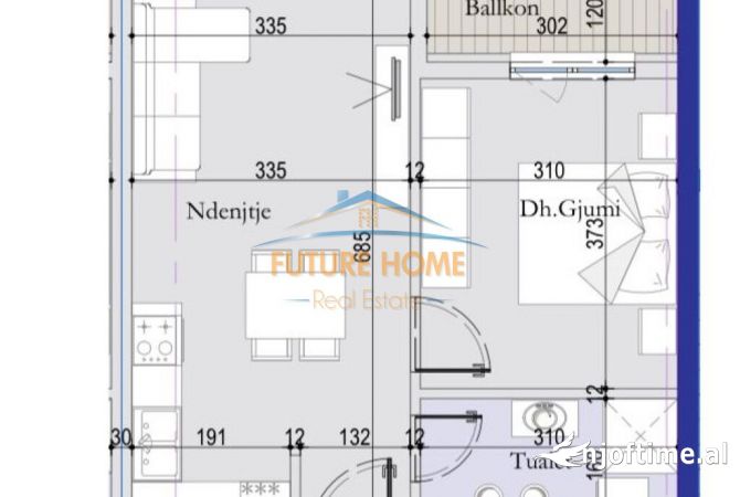 Casa in vendita 1+1 a Tirana - 78,650 Euro