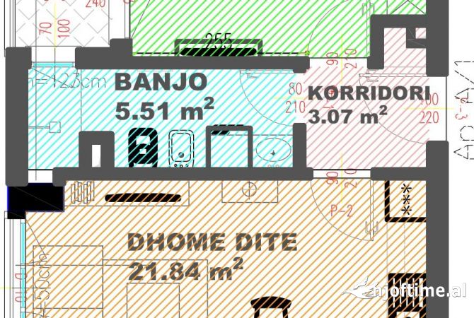 Shtepi ne shitje 1+1 ne Tirane - 123,900 Euro