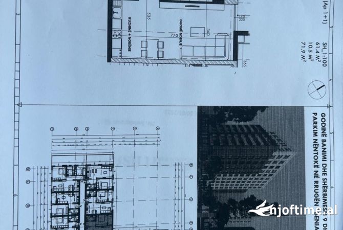 Shtepi ne shitje 1+1 ne Tirane - 92,000 Euro