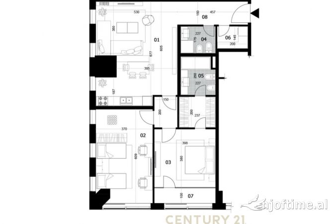 Ambient biznesi me qera 3+1 ne Tirane - 3,000 Euro
