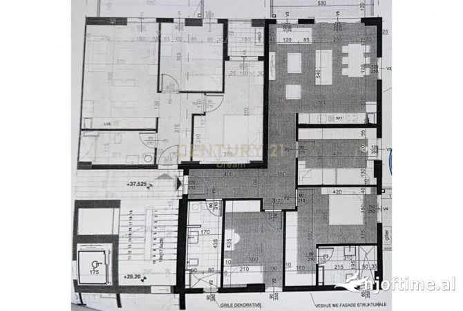 Shtepi ne shitje Apartament ne Tirane, 3+1, Mobilimi Bosh, pa mobiluar, Pagesa 238,326  Euro.