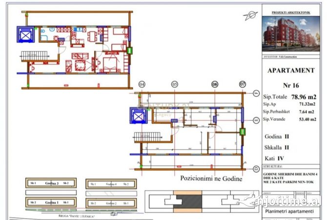 Shtepi ne shitje 2+1 ne Tirane - 135,000 Euro