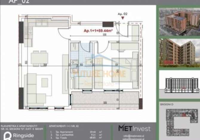 Shtepi ne shitje 1+1 ne Tirane - 65,000 Euro
