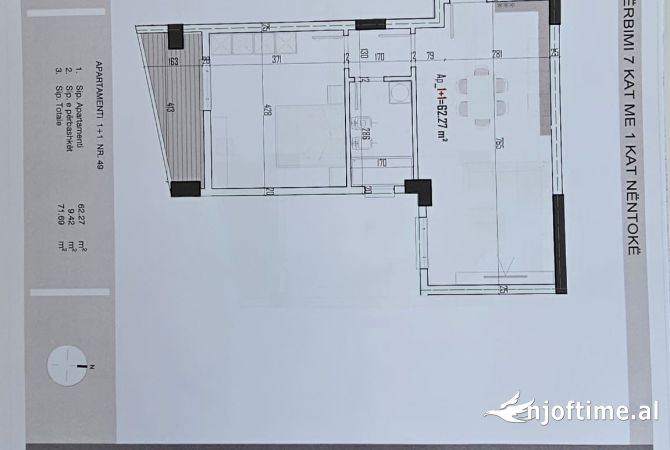 Shtepi ne shitje 1+1 ne Tirane - 64,500 Euro