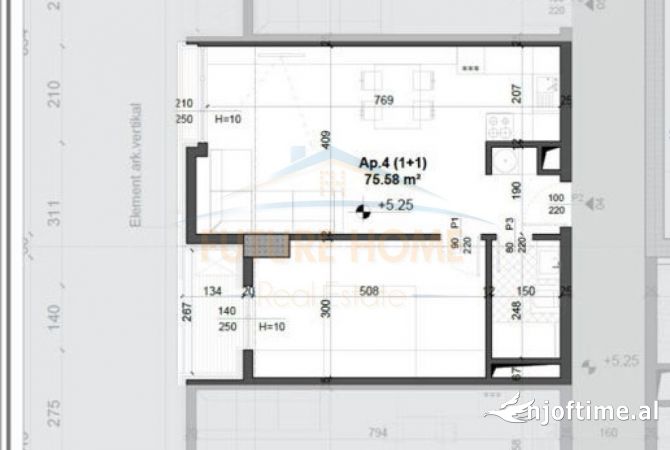 Shtepi ne shitje 1+1 ne Tirane - 105,800 Euro