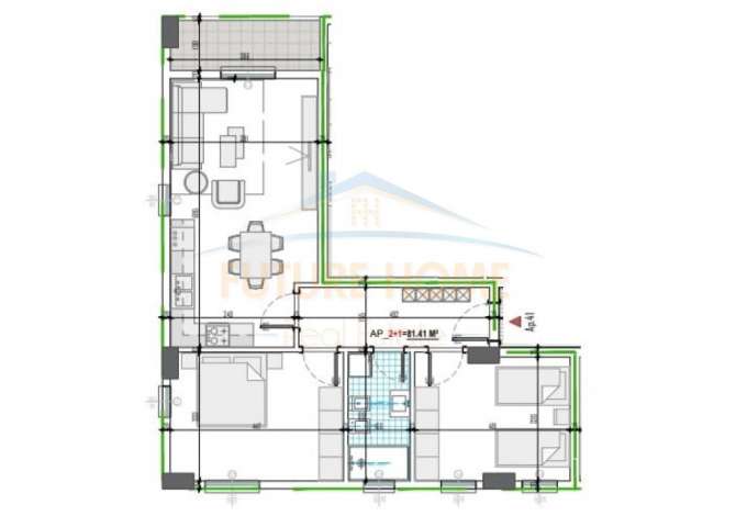 Shtepi ne shitje 2+1 ne Tirane - 89,470 Euro