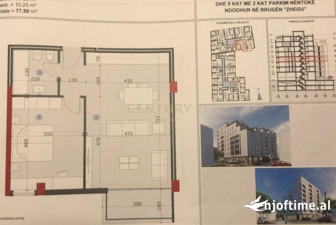 Shtepi ne shitje Apartament ne Tirane, 1+1, Mobilimi Bosh, pa mobiluar, Pagesa 116,250  Euro.