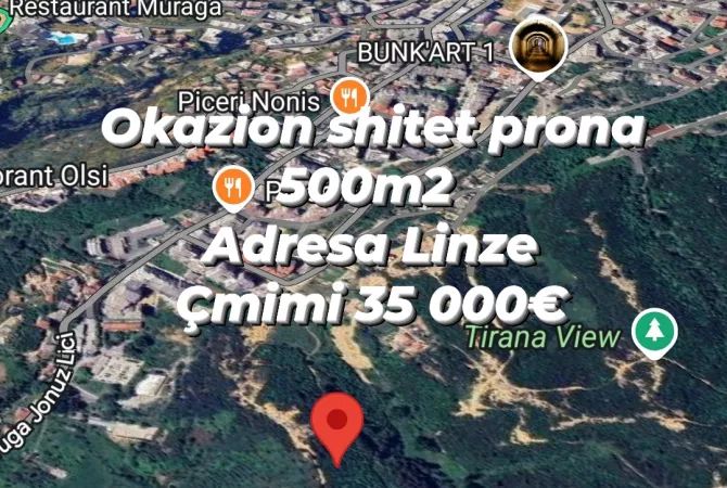 Truall ose Toke ne Tirane - 35,000 Euro