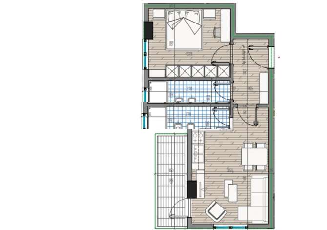 Shtepi ne shitje 1+1 ne Tirane - 65,000 Euro