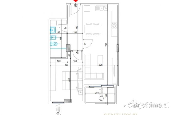 Shtepi ne shitje 1+1 ne Tirane - 149,000 Euro